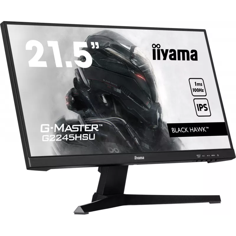 iiyama G-MASTER G2245HSU-B2 arvutimonitor 54,6 cm (21,5 tolli) 1920 x 1080 pikslit Full HD LED must