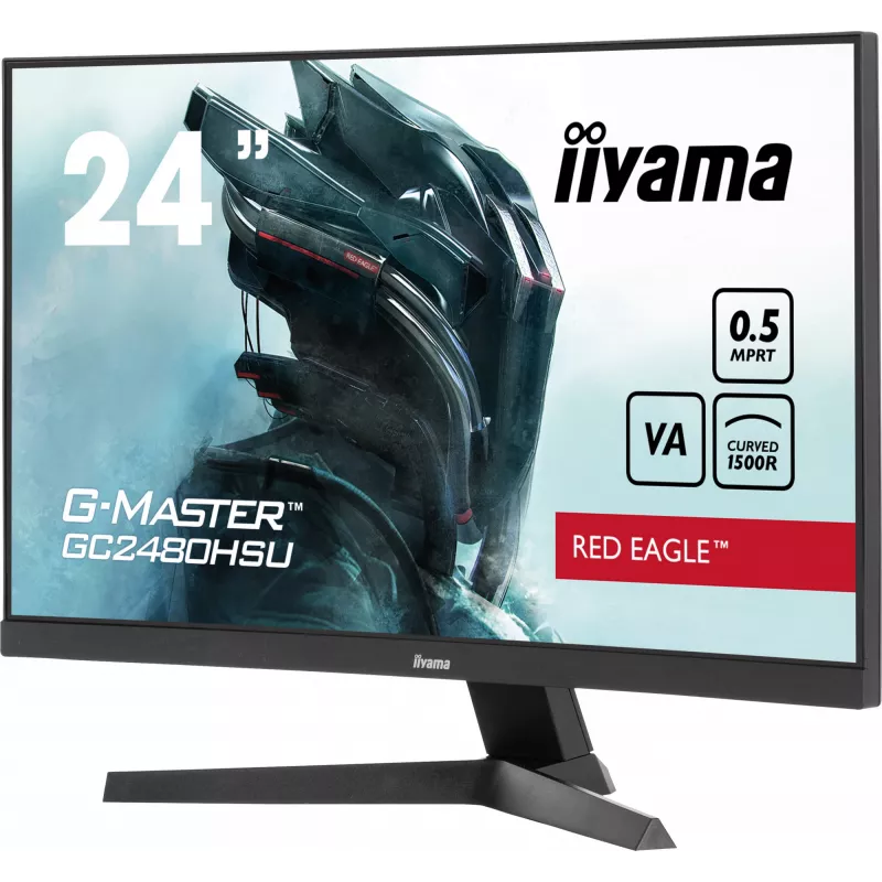 iiyama G-MASTER GC2480HSU-B1 arvutimonitor 59,9 cm (23,6 tolli) 1920 x 1080 pikslit Full HD LED Must