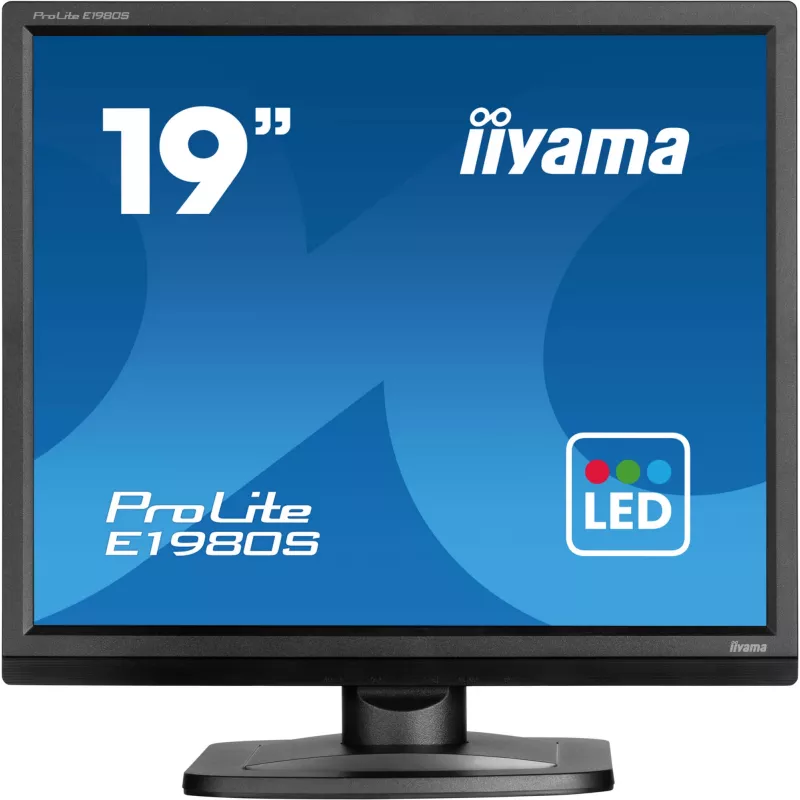 iiyama ProLite E1980S-B1 arvutimonitor 48,3 cm (19 tolli) 1280 x 1024 pikslit VGA LED must