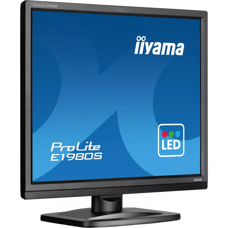 iiyama ProLite E1980S-B1 arvutimonitor 48,3 cm (19 tolli) 1280 x 1024 pikslit VGA LED must