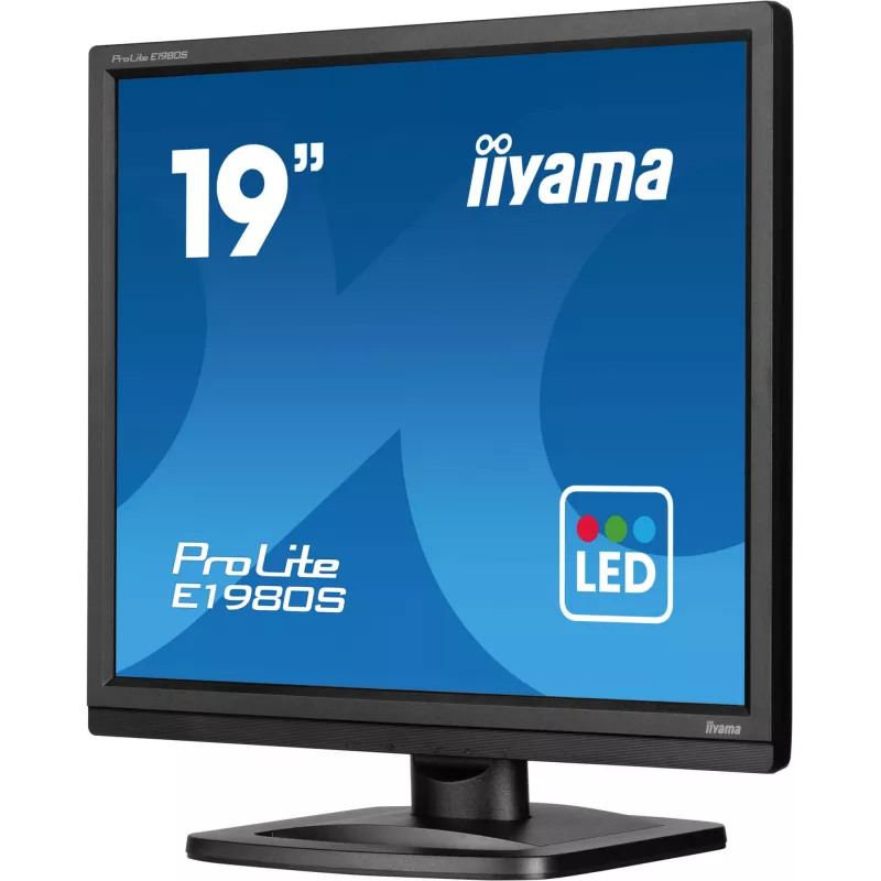 iiyama ProLite E1980S-B1 arvutimonitor 48,3 cm (19 tolli) 1280 x 1024 pikslit VGA LED must