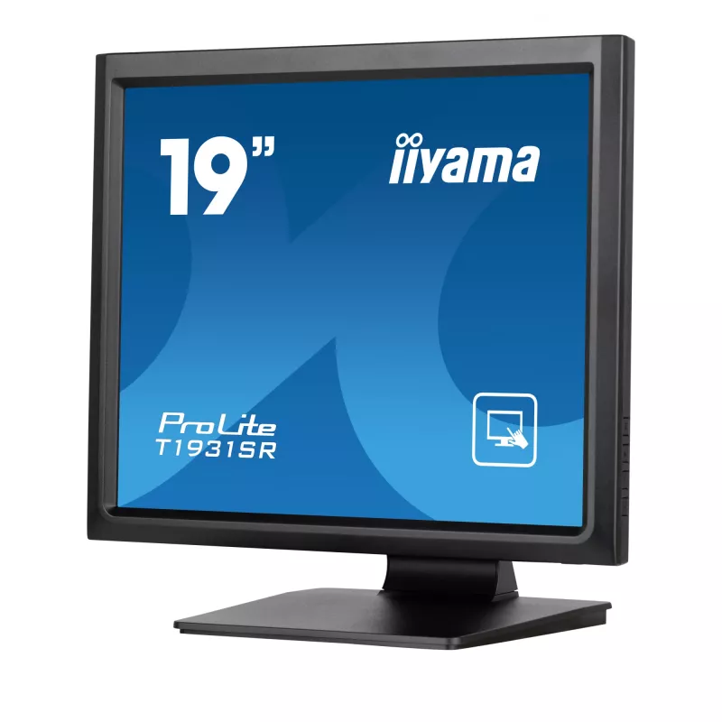 iiyama ProLite T1931SR-B1S arvutimonitor 48,3 cm (19 tolli) 1280 x 1024 pikslit SXGA LCD puuteekraan Must