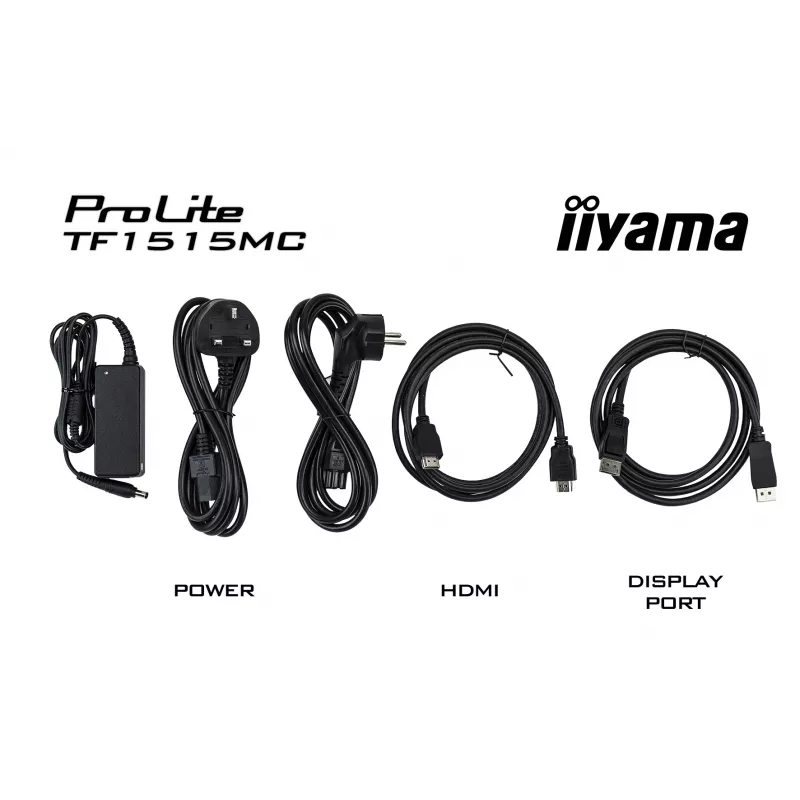 iiyama TF1515MC-B2 arvutimonitor 38,1 cm (15 tolli) 1024 x 768 pikslit XGA LED puuteekraan Must