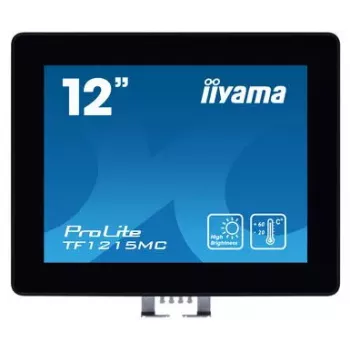 iiyama TF1215MC-B1 arvutimonitor 30,7 cm (12,1 tolli) 1024 x 768 pikslit LCD puuteekraaniga Must