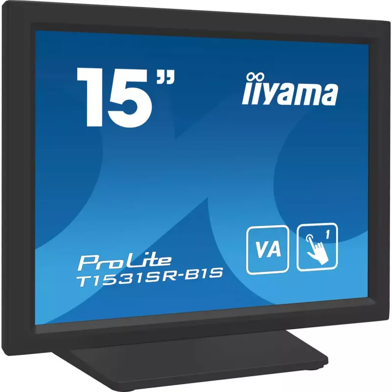 iiyama T1531SR-B1S arvutimonitor 38,1 cm (15 tolli) 1024 x 768 pikslit XGA LCD puuteekraaniga must