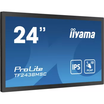 iiyama TF2438MSC-B1 arvutimonitor 60,5 cm (23,8 tolli) 1920 x 1080 pikslit Full HD LED puuteekraaniga must