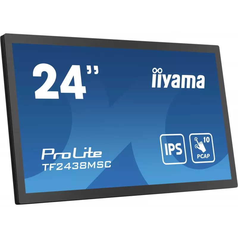 iiyama TF2438MSC-B1 arvutimonitor 60,5 cm (23,8 tolli) 1920 x 1080 pikslit Full HD LED puuteekraaniga must