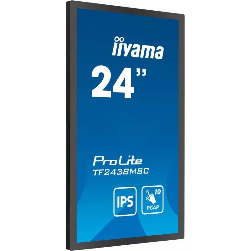 iiyama TF2438MSC-B1 arvutimonitor 60,5 cm (23,8 tolli) 1920 x 1080 pikslit Full HD LED puuteekraaniga must