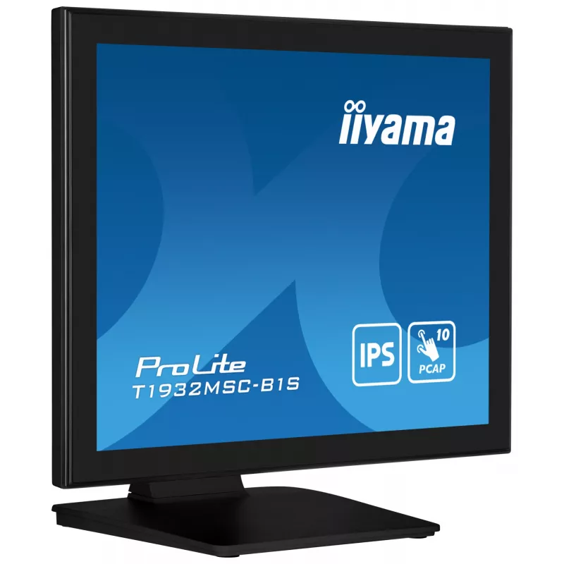 iiyama ProLite T1932MSC-B1S arvutimonitor 48,3 cm (19 tolli) 1280 x 1024 pikslit Full HD LED puuteekraan lauaarvutile must