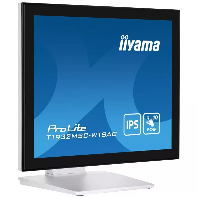 iiyama ProLite T1932MSC-W1SAG arvutimonitor 48,3 cm (19 tolli) 1280 x 1024 pikslit Full HD LED puuteekraan lauamonitor valge