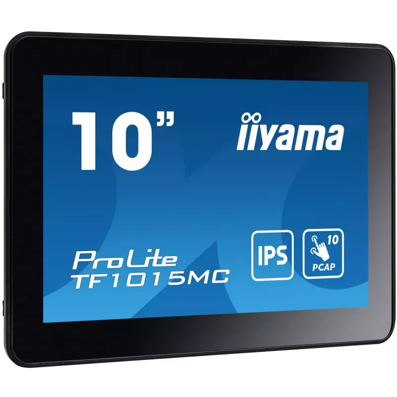 iiyama TF1015MC-B3 arvutimonitor 25,6 cm (10,1 tolli) 1280 x 800 pikslit HD LED puuteekraaniga must