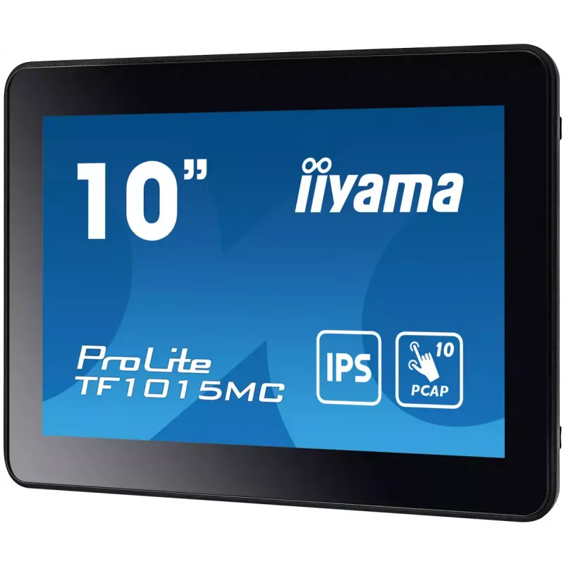 iiyama TF1015MC-B3 arvutimonitor 25,6 cm (10,1 tolli) 1280 x 800 pikslit HD LED puuteekraaniga must