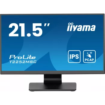 iiyama ProLite T2252MSC-B2AG arvutimonitor 54,6 cm (21,5 tolli) 1920 x 1080 pikslit Full HD LCD puuteekraaniga must