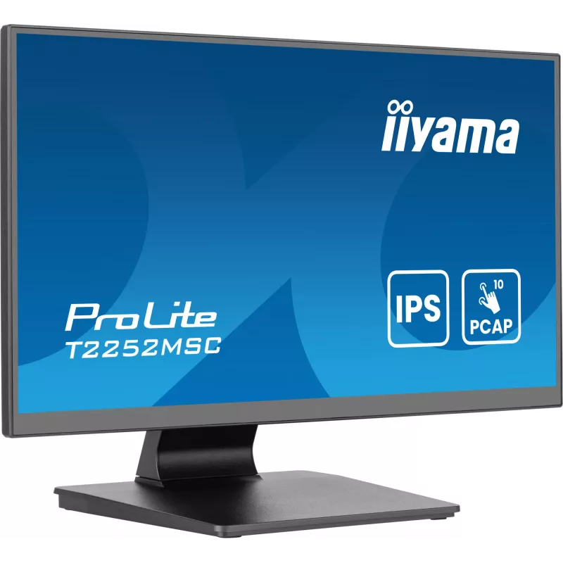 iiyama ProLite T2252MSC-B2AG arvutimonitor 54,6 cm (21,5 tolli) 1920 x 1080 pikslit Full HD LCD puuteekraaniga must