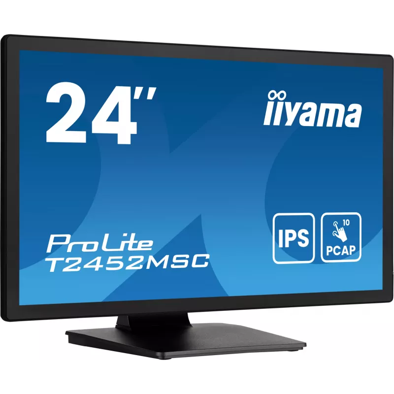 iiyama ProLite T2452MSC-B1AG arvutimonitor 60,5 cm (23,8 tolli) 1920 x 1080 pikslit Full HD LED puuteekraaniga must