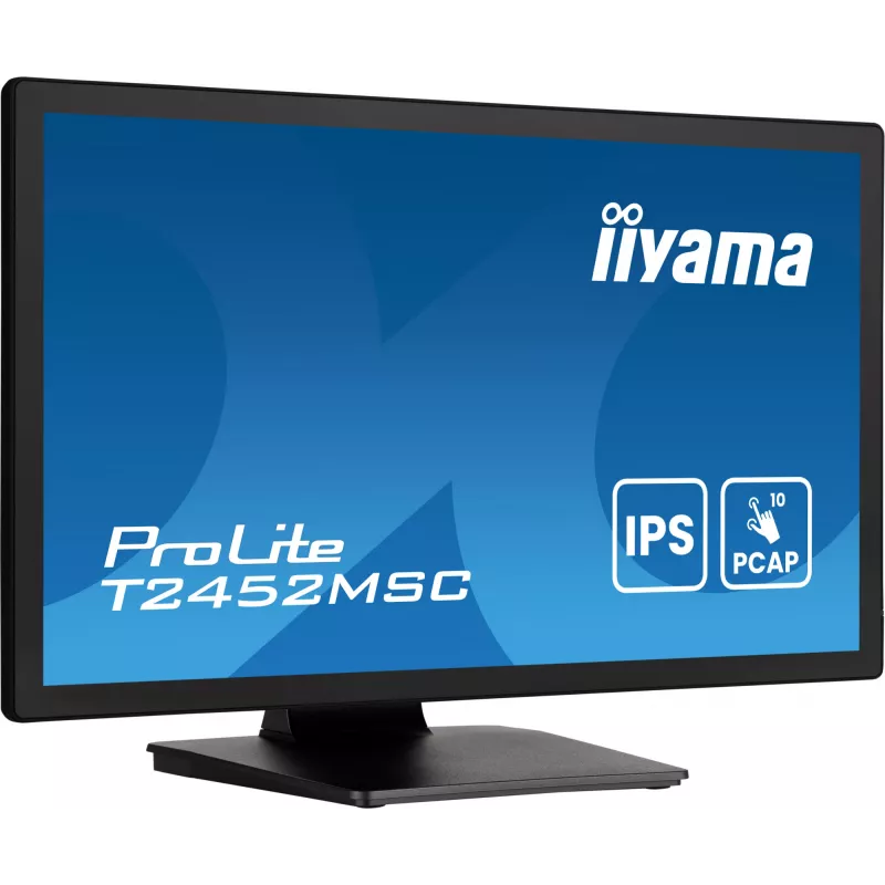 iiyama ProLite T2452MSC-B1AG arvutimonitor 60,5 cm (23,8 tolli) 1920 x 1080 pikslit Full HD LED puuteekraaniga must