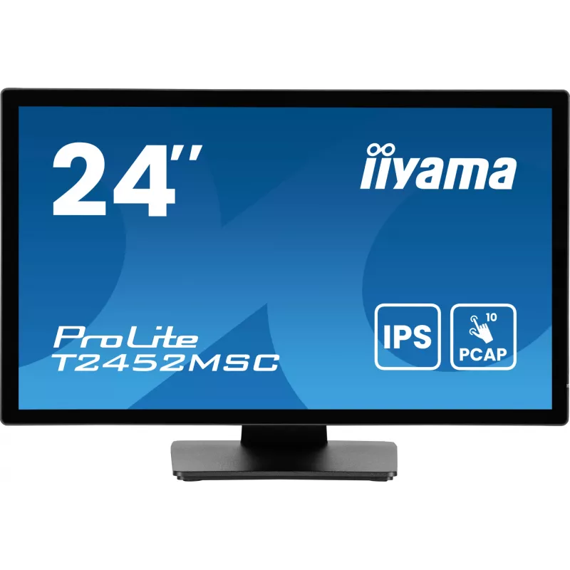 iiyama ProLite T2452MSC-B1AG arvutimonitor 60,5 cm (23,8 tolli) 1920 x 1080 pikslit Full HD LED puuteekraaniga must