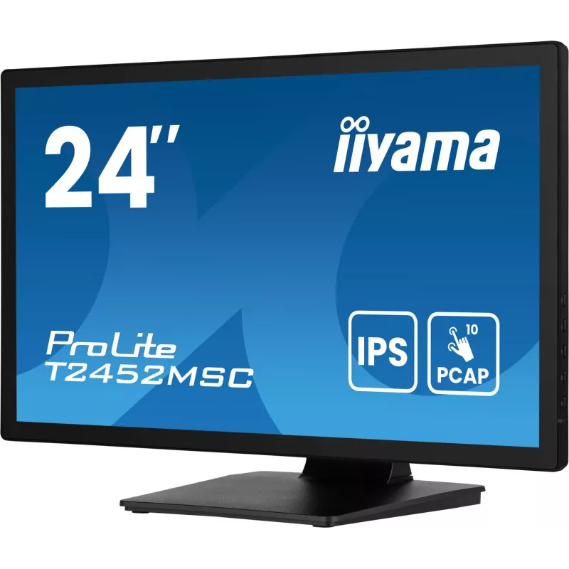 iiyama ProLite T2452MSC-B1AG arvutimonitor 60,5 cm (23,8 tolli) 1920 x 1080 pikslit Full HD LED puuteekraaniga must