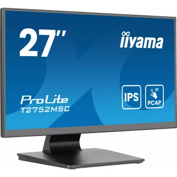 iiyama ProLite T2752MSC-B1AG arvutimonitor 68,6 cm (27 tolli) 1920 x 1080 pikslit Full HD LED puuteekraan Must