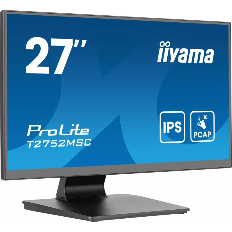 iiyama ProLite T2752MSC-B1AG arvutimonitor 68,6 cm (27 tolli) 1920 x 1080 pikslit Full HD LED puuteekraan Must
