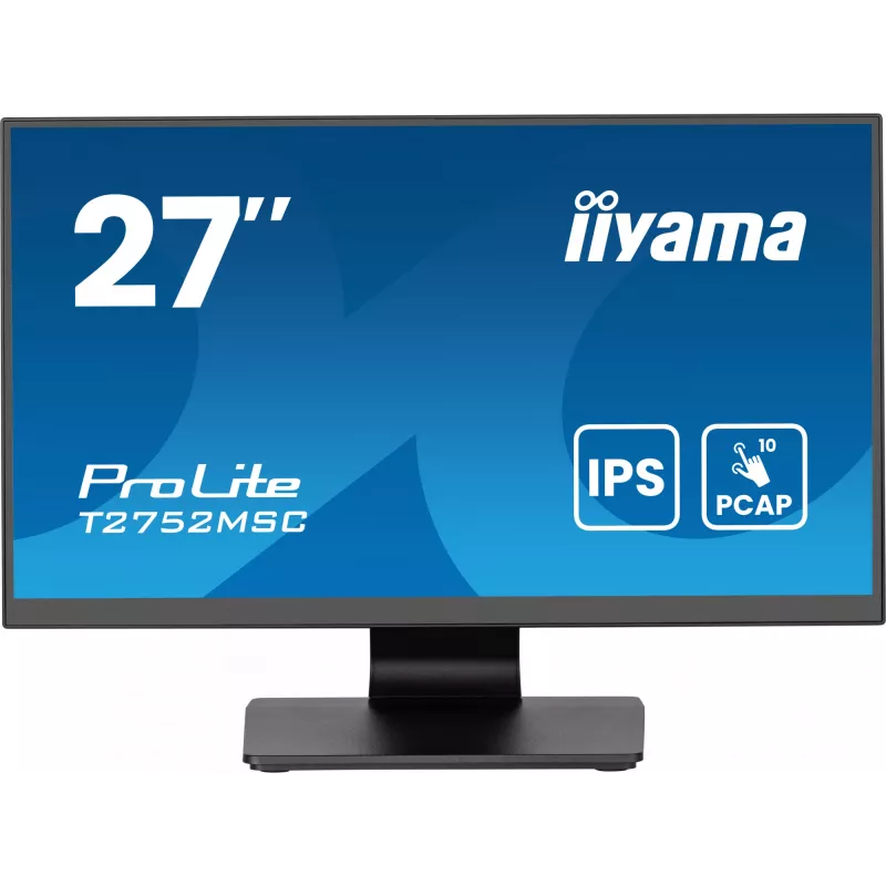 iiyama ProLite T2752MSC-B1AG arvutimonitor 68,6 cm (27 tolli) 1920 x 1080 pikslit Full HD LED puuteekraan Must