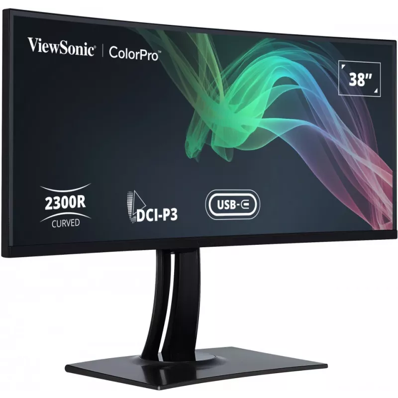 Viewsonic VP3881A arvutimonitor 96,5 cm (38 tolli) 3840 x 1600 pikslit Quad HD+ LED must