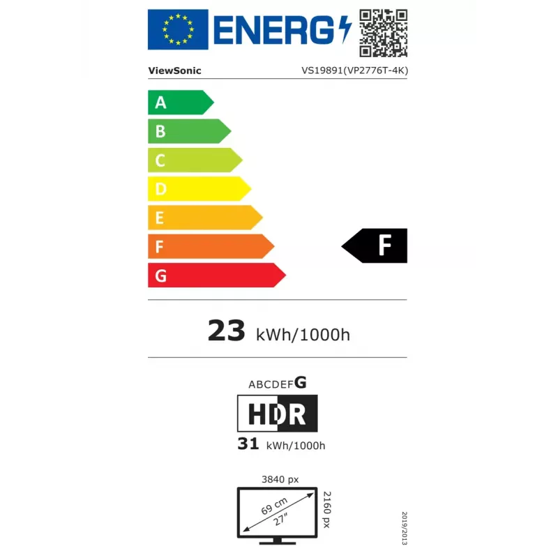 Viewsonic VP Series VP2776T-4K arvutimonitor 68,6 cm (27 tolli) 3840 x 2160 pikslit 4K Ultra HD LED must