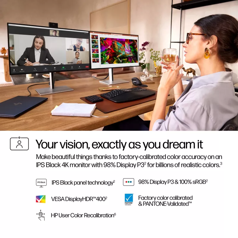 HP Series 7 Pro 27-tolline 4K konverentsimonitor - 727pm