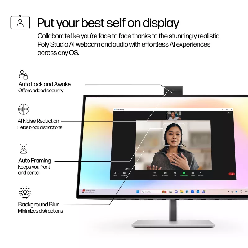 HP Series 7 Pro 27-tolline 4K konverentsimonitor - 727pm