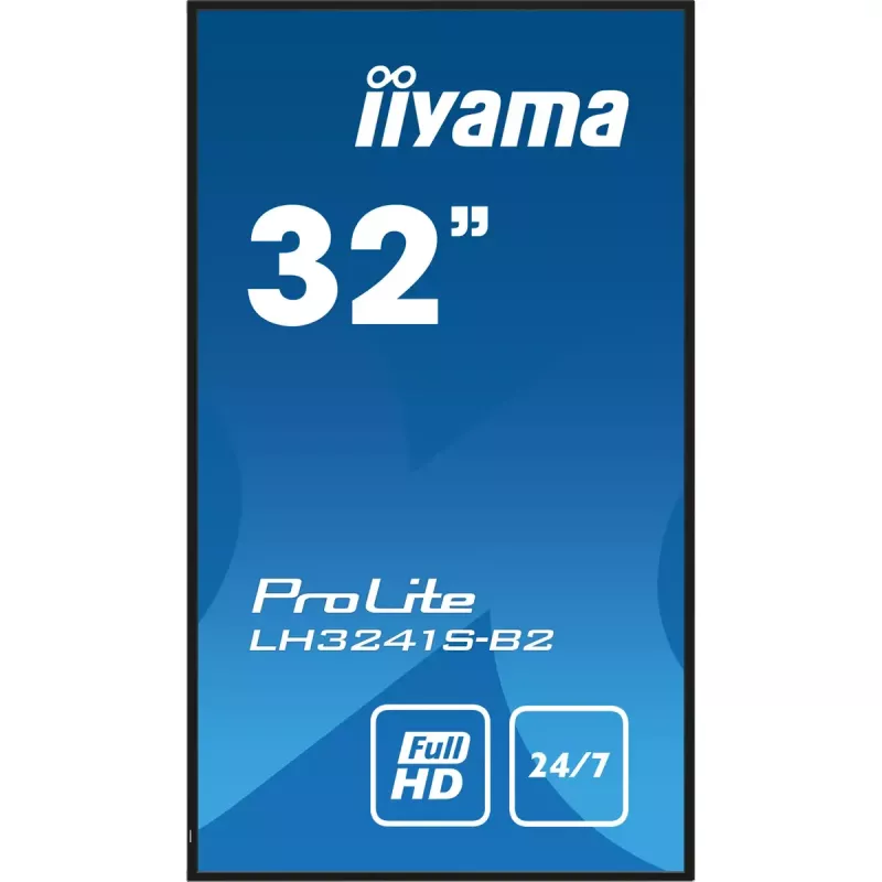 iiyama LH3241S-B2 Signage Display Kiosk disain 80 cm (31,5 tolli) LED 350 cd/m² Full HD Must 24/7