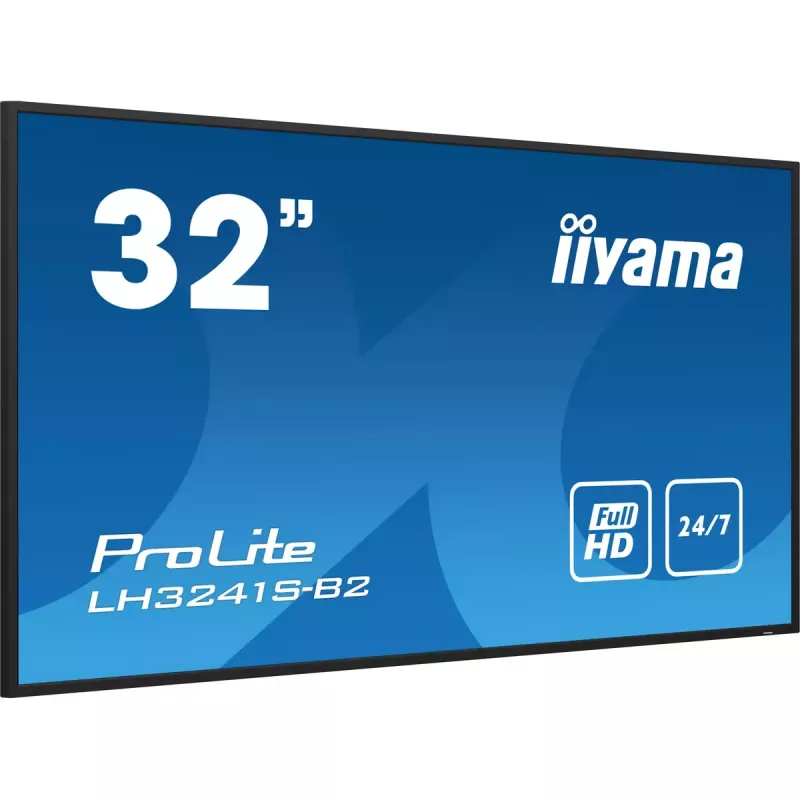 iiyama LH3241S-B2 Signage Display Kiosk disain 80 cm (31,5 tolli) LED 350 cd/m² Full HD Must 24/7