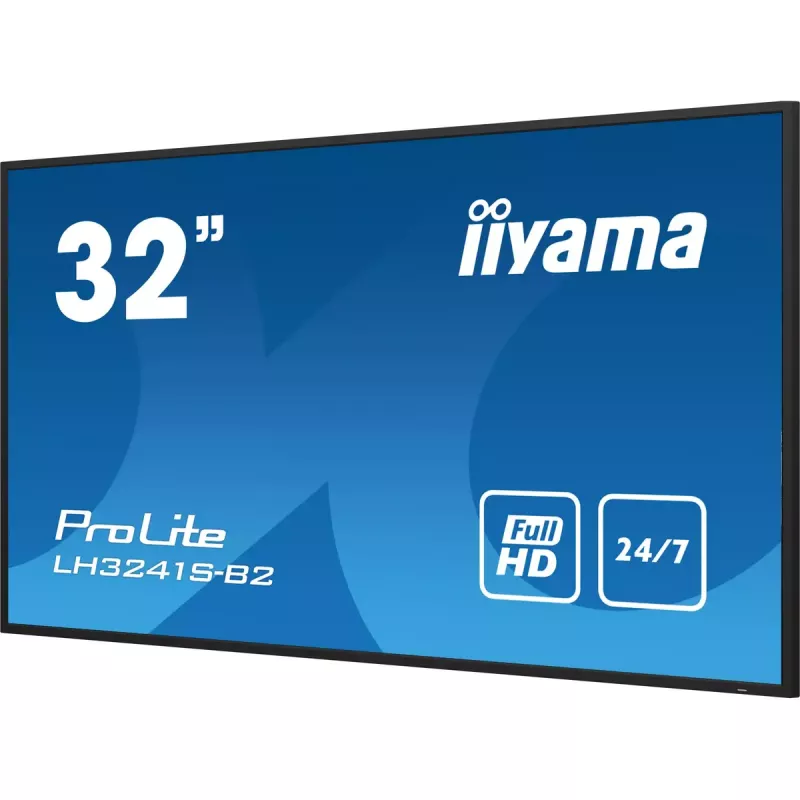 iiyama LH3241S-B2 Signage Display Kiosk disain 80 cm (31,5 tolli) LED 350 cd/m² Full HD Must 24/7