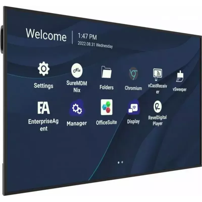Viewsonic CDE7530 Signage Display 190.5 cm (75 tolli) Wi-Fi 450 cd/m² 4K Ultra HD Must sisseehitatud protsessoriga Android 11