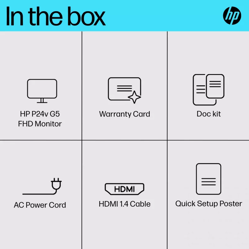 Monitor HP P24v G5 23.8 tolli Full HD LCD 1920x1080