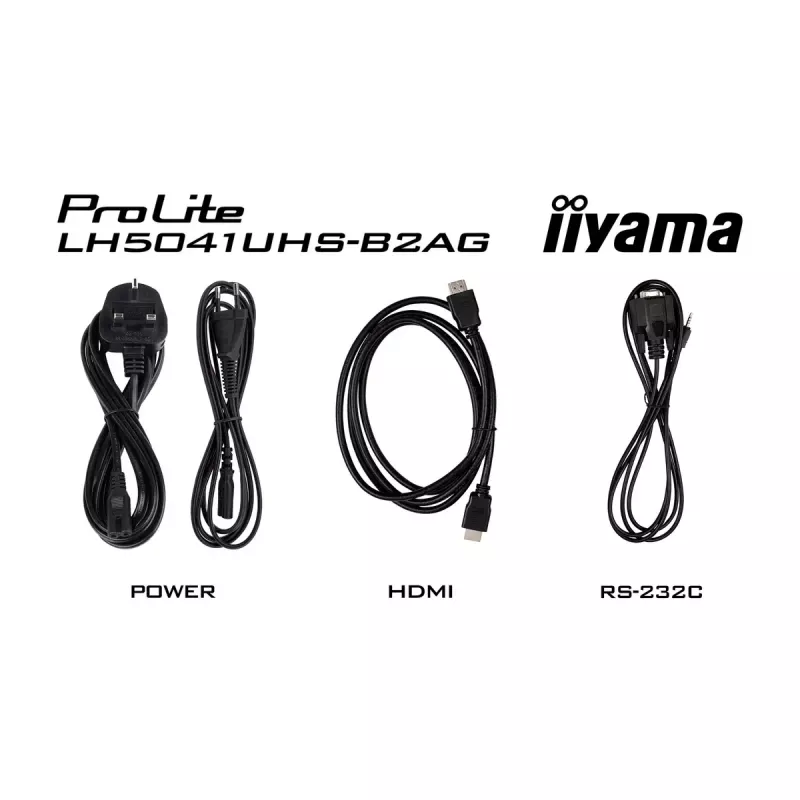 iiyama LH5041UHS-B2AG Signage Display Digitaalne infokuva lameekraan 127 cm (50 tolli) LCD 500 cd/m² 4K Ultra HD Must 24/7