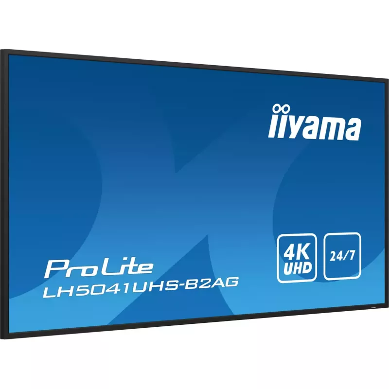 iiyama LH5041UHS-B2AG Signage Display Digitaalne infokuva lameekraan 127 cm (50 tolli) LCD 500 cd/m² 4K Ultra HD Must 24/7