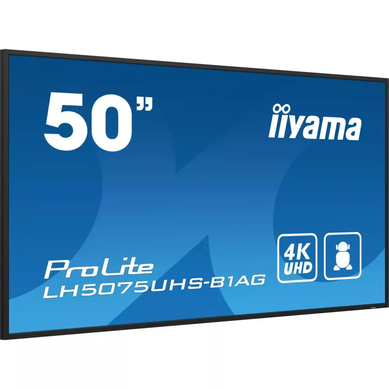 Digitaalne infotahvel iiyama LH5075UHS-B1AG 49.5-tolline LCD 4K Ultra HD 3840 x 2160