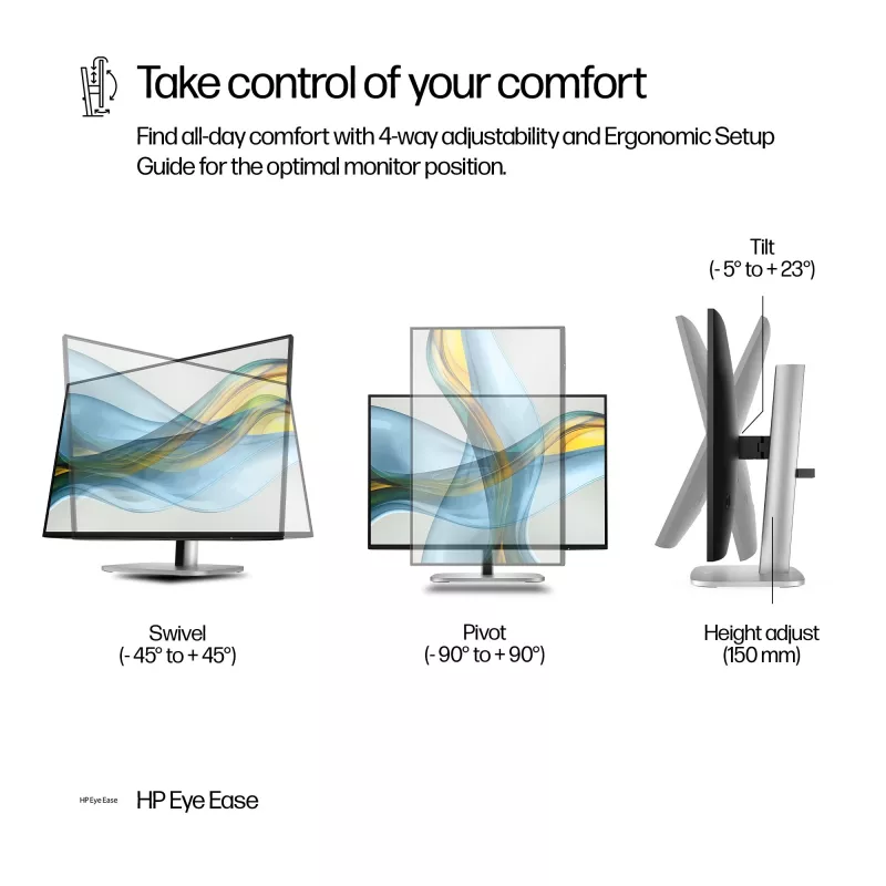 HP Series 5 Pro 24-tolline WUXGA monitor - 524pn, 61 cm (24 tolli), 1920 x 1200 pikslit, WUXGA, LCD, 5 ms, must