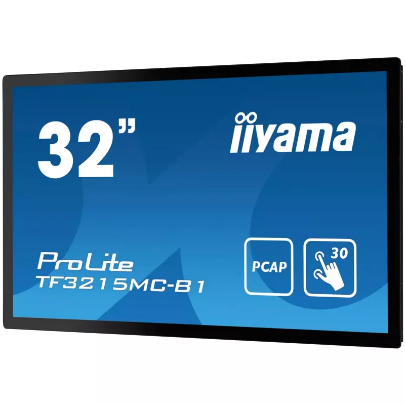 iiyama ProLite TF3215MC-B2 arvutimonitor 80 cm (31,5 tolli) 1920 x 1080 pikslit Full HD LED puuteekraan Kiosk must