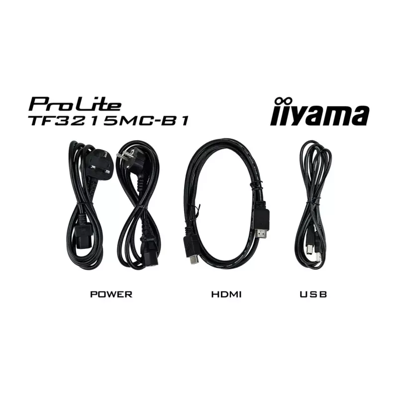 iiyama ProLite TF3215MC-B2 arvutimonitor 80 cm (31,5 tolli) 1920 x 1080 pikslit Full HD LED puuteekraan Kiosk must