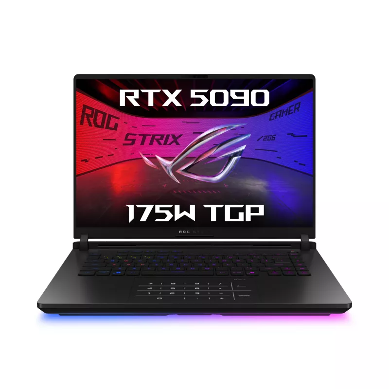 ASUS ROG Strix SCAR 16 G635LX-RW019W Intel Core Ultra 9 275HX Sülearvuti 40,6 cm (16 tolli) WQXGA 64 GB DDR5-SDRAM 2 TB SSD NVIDIA GeForce RTX 5090 Wi-Fi 7 (802.11be) Windows 11 Home Must
