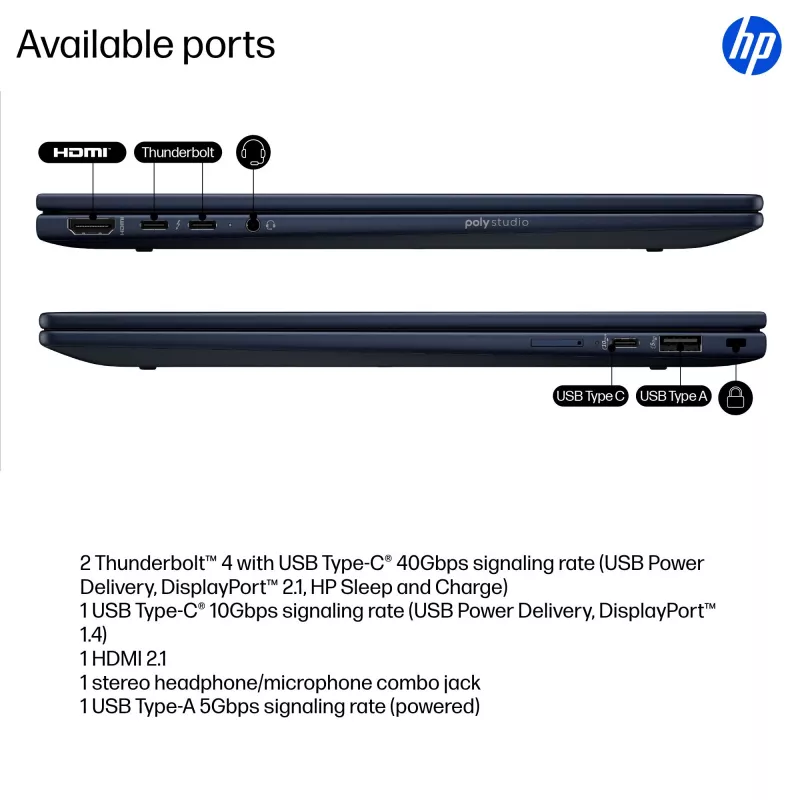 Hübriidsülearvuti HP EliteBook X Flip G1i 14 tolli Intel Core Ultra 7 1TB SSD