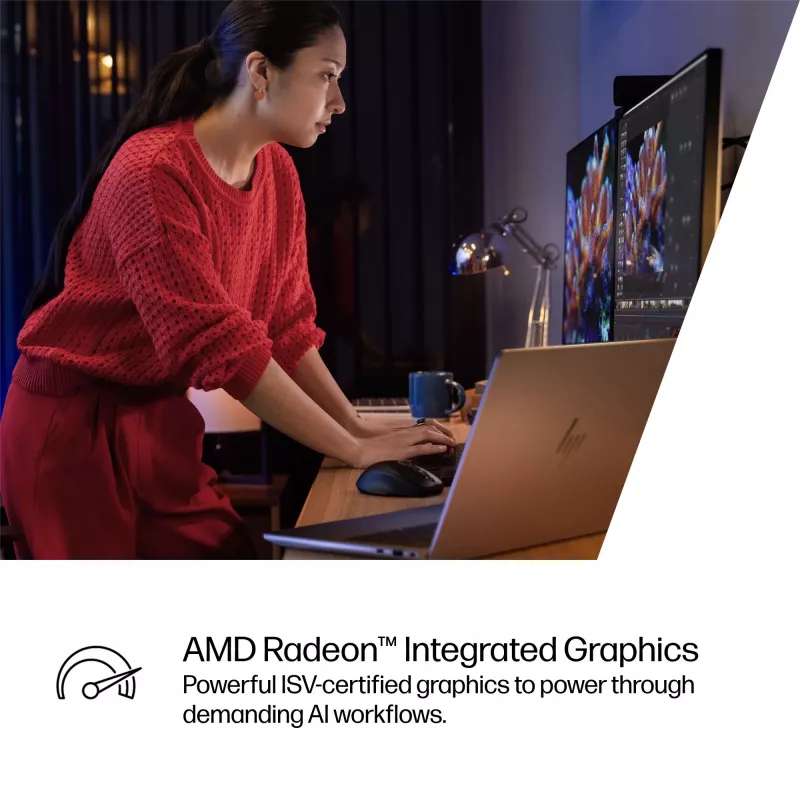 HP ZBook Ultra G1a Copilot+ PC AMD Ryzen AI Max PRO 390 35,6 cm (14 tolli) WUXGA 32 GB LPDDR5x-SDRAM Wi-Fi 7 (802.11be) Windows 11 Pro AI tööjaam, AI PC hõbedane