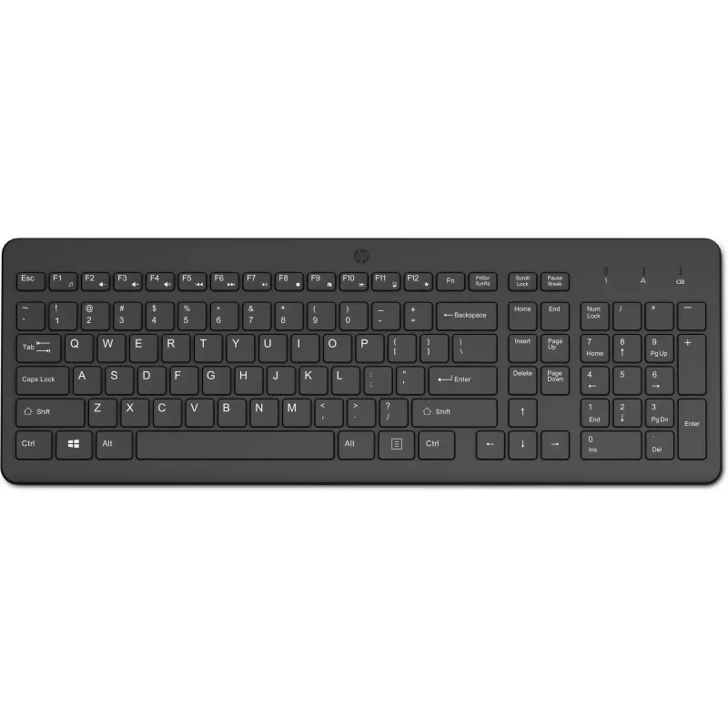 HP 225 Wireless Keyboard Full-size Wireless RF Universal Black 805T1AA#ABD