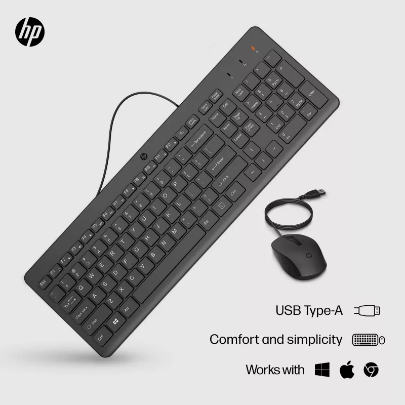 HP 150 juhtmega hiir ja klaviatuur
