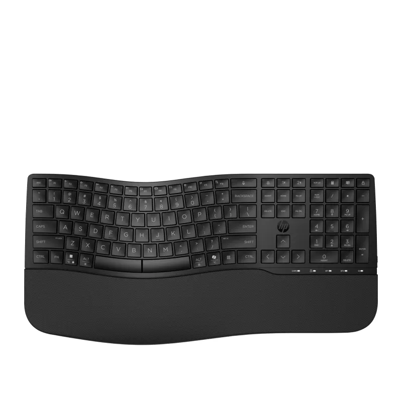 HP 685 Comfort Dual-Mode klaviatuur, täissuuruses, juhtmevaba, Bluetooth, membraan