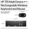 HP 725 Multi-Device laetav juhtmevaba klaviatuuri ja hiire komplekt