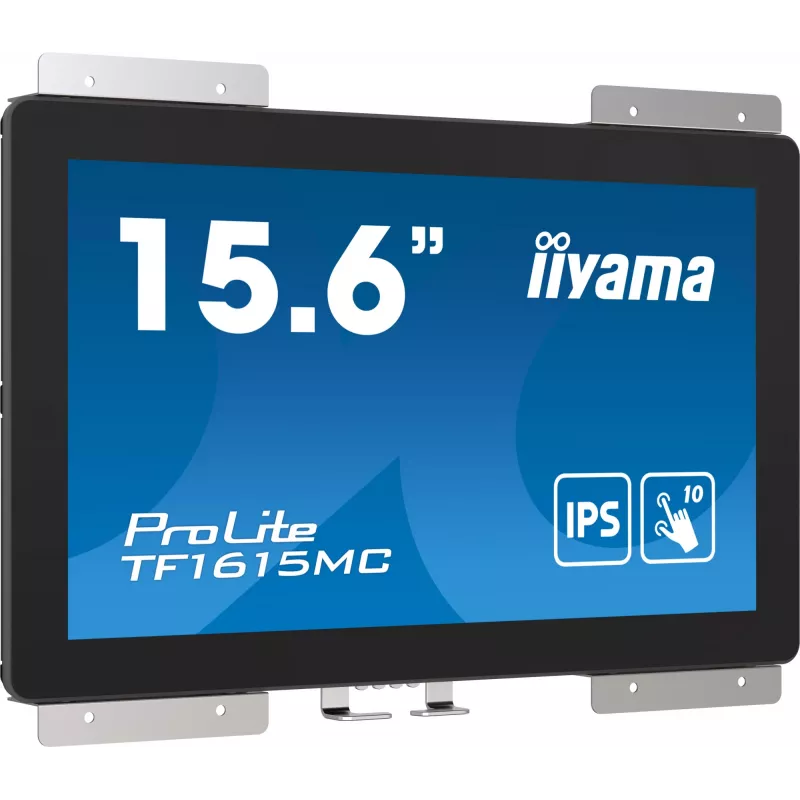 iiyama ProLite TF1615MC-B1 arvutimonitor 39,6 cm (15,6 tolli) 1920 x 1080 pikslit Full HD puuteekraan Must