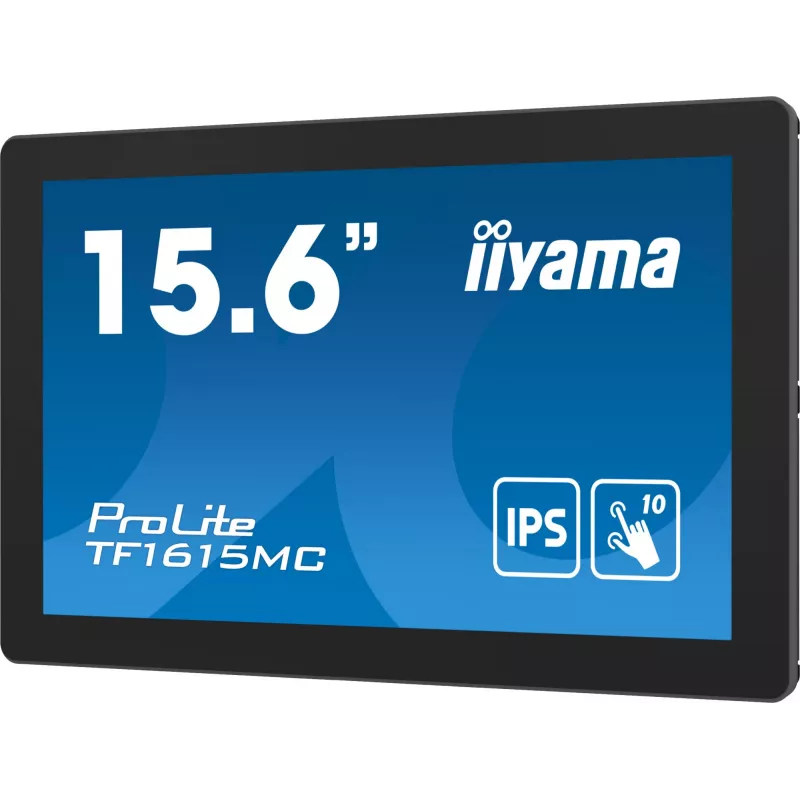 iiyama ProLite TF1615MC-B1 arvutimonitor 39,6 cm (15,6 tolli) 1920 x 1080 pikslit Full HD puuteekraan Must