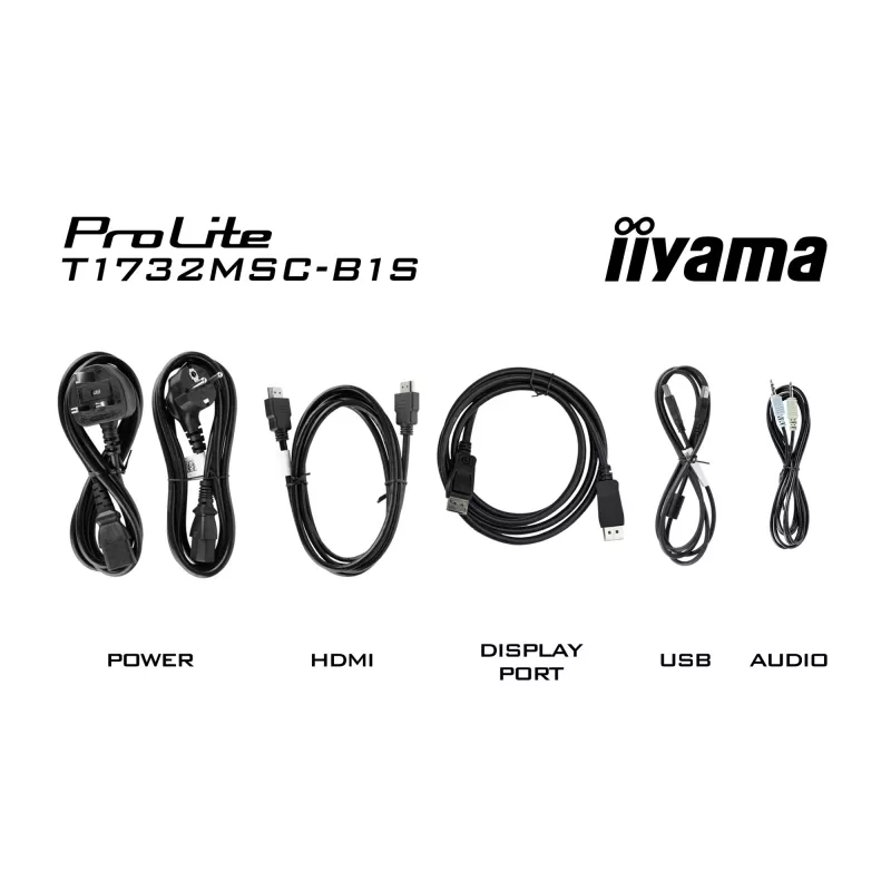 iiyama ProLite arvutimonitor 43,2 cm (17 tolli) 1280 x 1024 pikslit LED puuteekraaniga laudamudel must